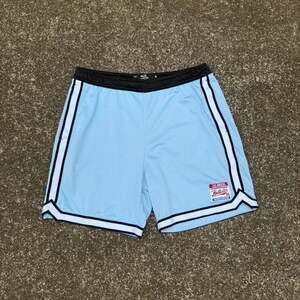 Hollister Mesh Basketball Shorts, Light Blue, Size Medium - 7" Inseam